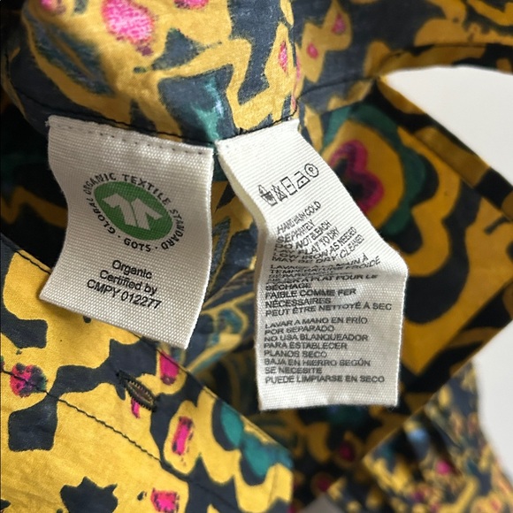 Cleobella Dari 100% Organic Cotton Floral Button Down Blouse - Picture 5 of 6